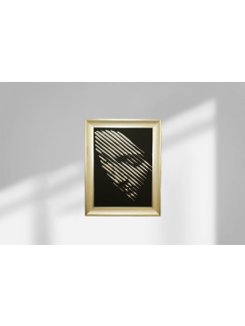 50X65 KUMAŞ NAKIŞLI GÖLGE EFEKTLİ SİLÜYET