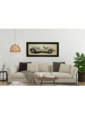 60X90 Suni Deri Nakışlı Classic Araba